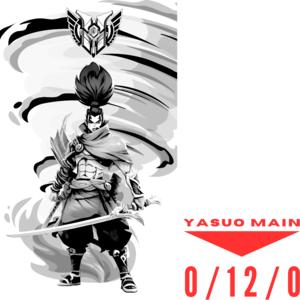 Yasuo main - MID OR FEED (sötét alapra)